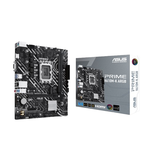 ASUS Prime H610M-K ARGB D5 Micro-ATX DDR5 Motherboard