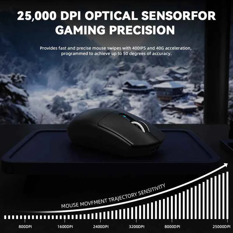 Attackshark G3 Pro Wireless Gaming Mouse – Black / White