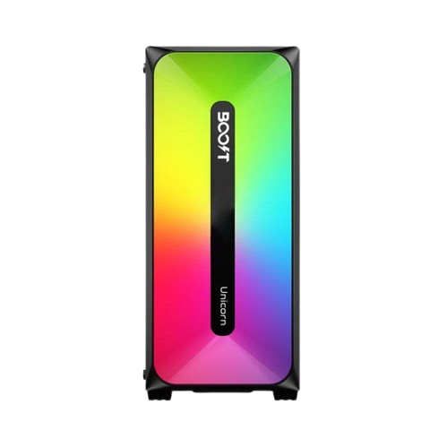 Boost Unicorn Gaming Case with Triple ARGB Cooling Fans