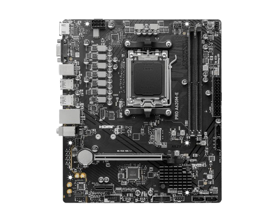PRO A620M-E Motherboard for Reliable AM5 PC Performance