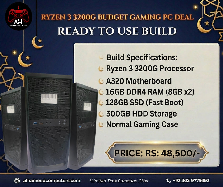 Ryzen 3 3200G Pre-Build Pc | Ramadan 3rd Day Deal
