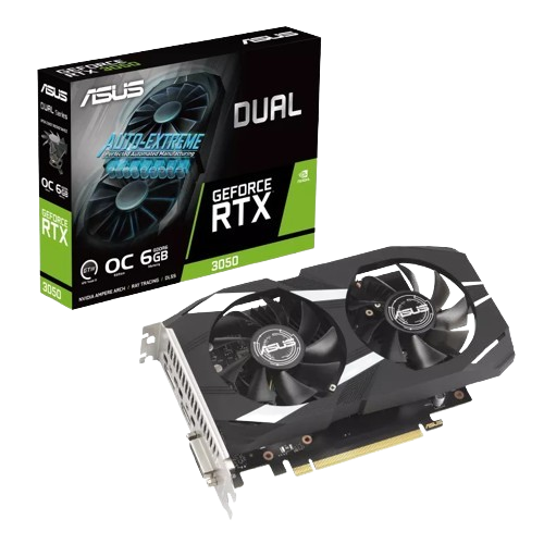 ASUS Dual GeForce RTX 3050 O6G 6GB Graphics Card
