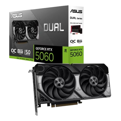 ASUS Dual GeForce RTX 5060 8GB GDDR6 Graphics Card