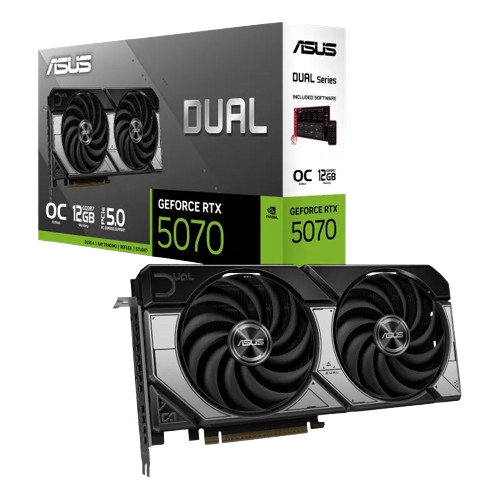 ASUS Dual GeForce RTX 5070 O12G 12GB GDDR6 Graphics Card