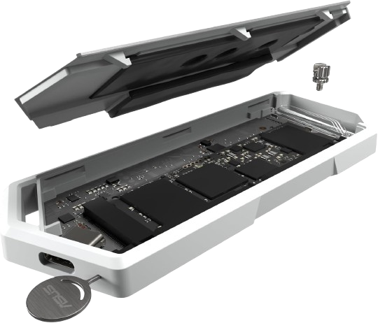 ASUS ESD-S1C ROG STRIX ARION White M.2 NVMe SSD Enclosure