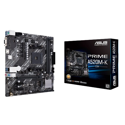 ASUS PRIME A520M-KCSM AM4 DDR4 Micro-ATX Motherboard