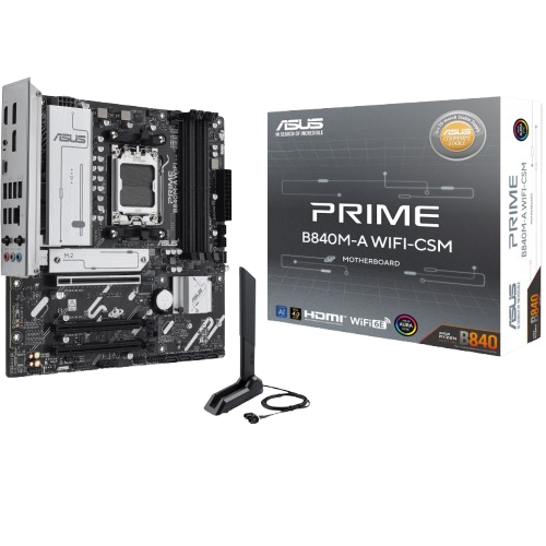 ASUS PRIME B840M-A CSM D5 WIFI AM5 DDR5 Micro-ATX Board