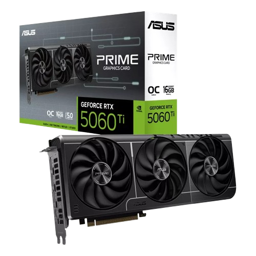 ASUS Prime GeForce RTX 5060 Ti O16G GDDR6 Graphics Card