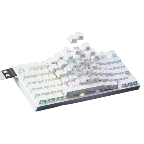 Attackshark R82 HE White Contour Gaming Keyboard