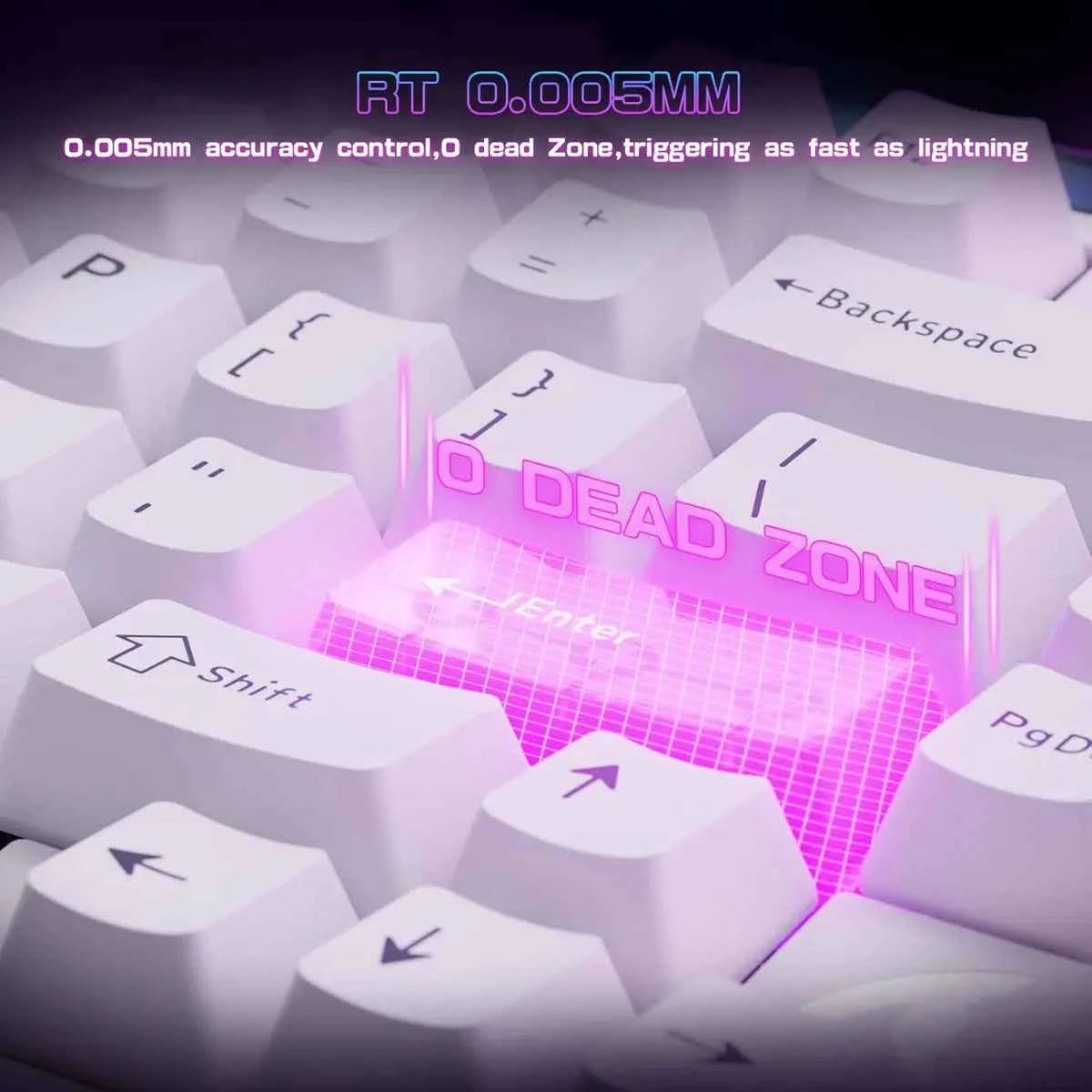 Attackshark R85 HE White New Model Gaming Keyboard