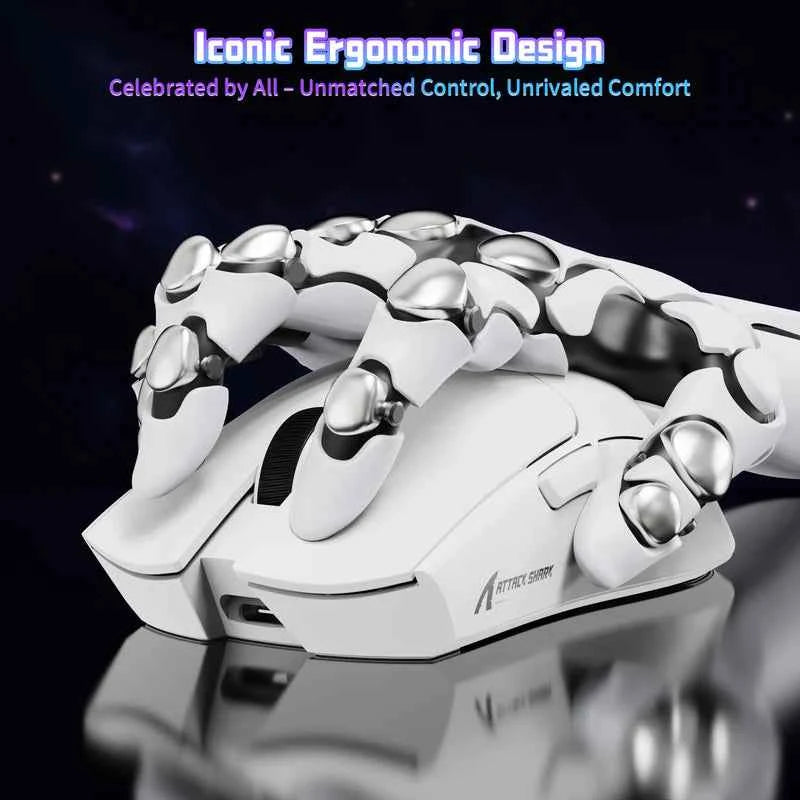 Attackshark X11 SE Wireless Gaming Mouse – Black  White