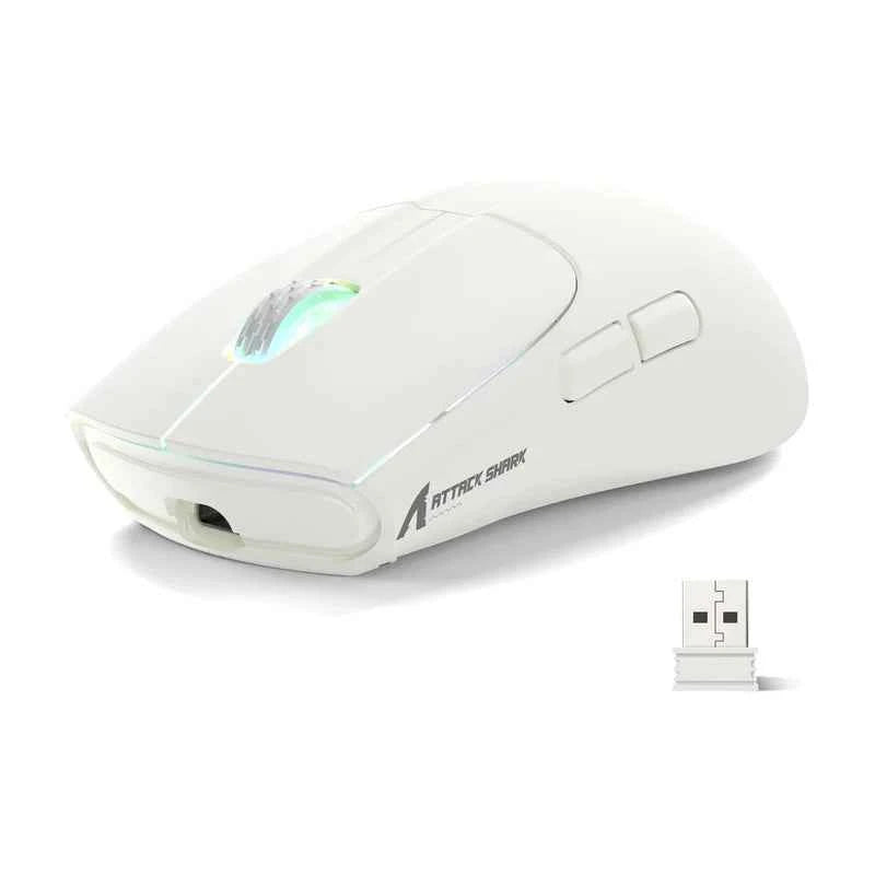 Attackshark X5 Wireless Gaming Mouse – Black  White