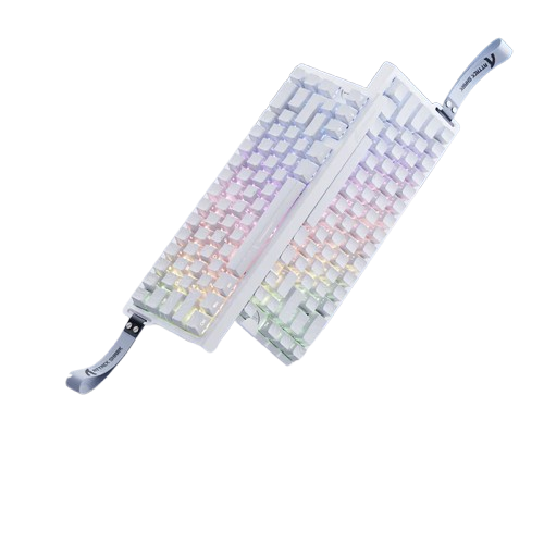 Attackshark X68 HE White Contour Gaming Keyboard