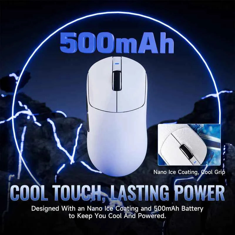 Attackshark X8 SE Wireless Gaming Mouse – Black  White