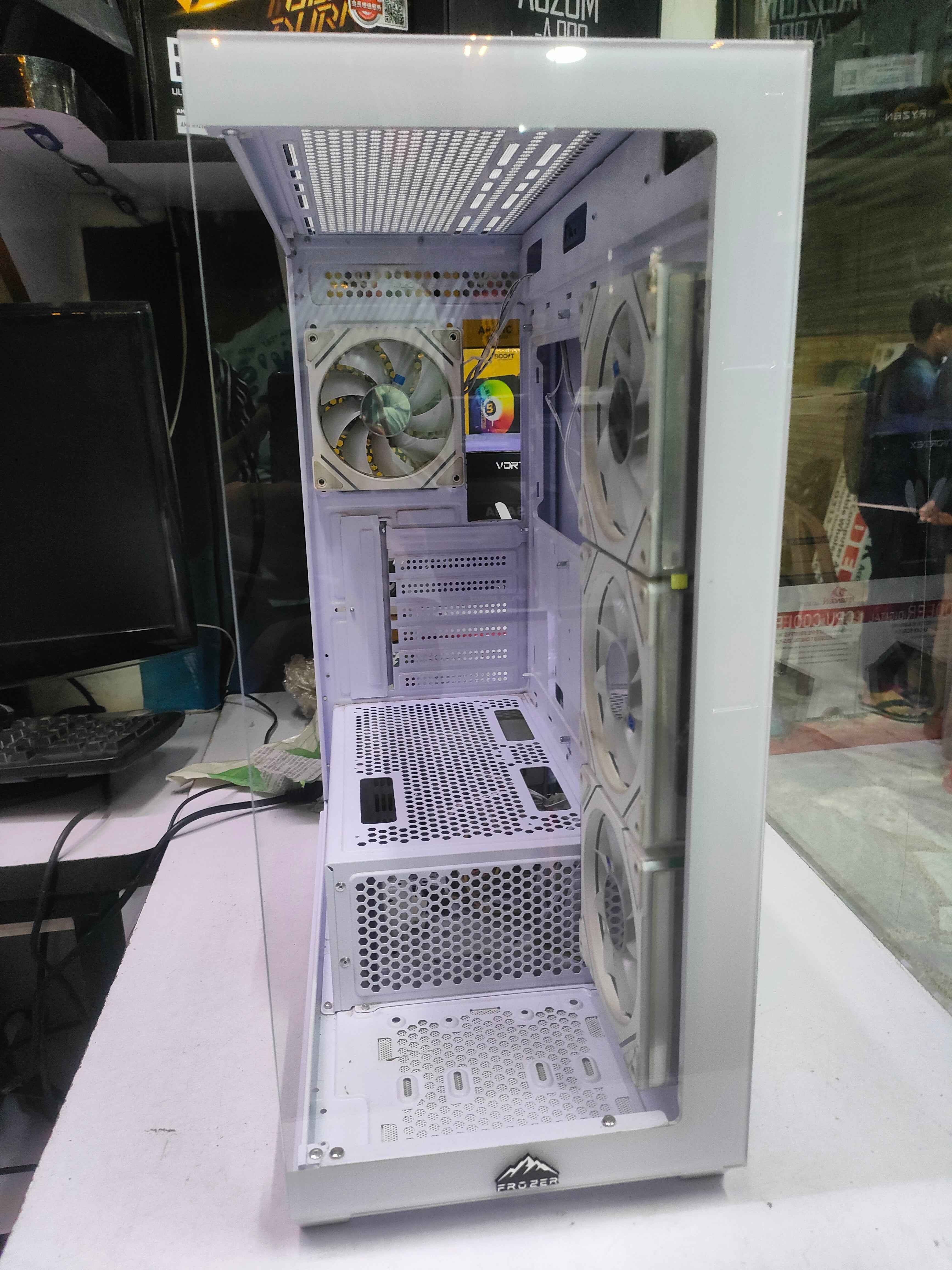 Frozer Aura ATX Gaming Case White with Tempered Glass