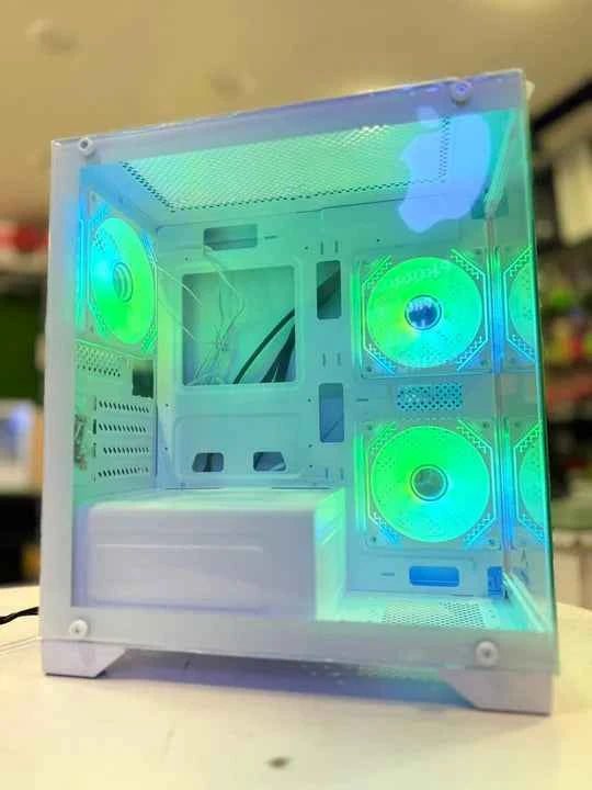 Frozer Aura M White Micro-ATX Gaming Case Tempered