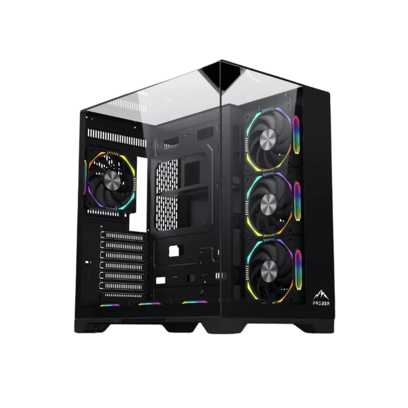 Frozer Syline ATX Black Gaming Case with Tempered Glass