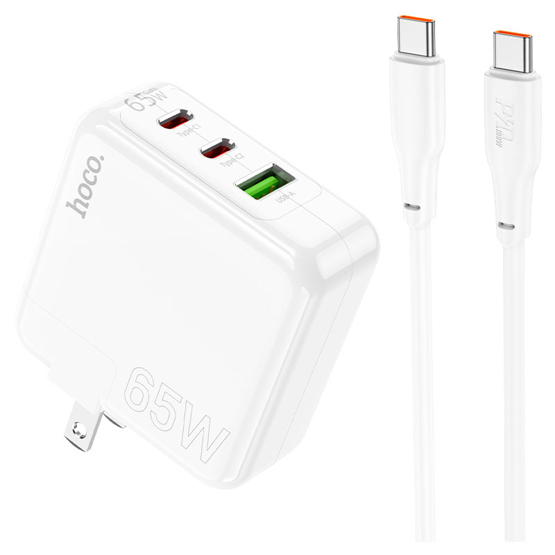 C115 Header PD 65W Three-Port Charger (2C1A) – US Plug