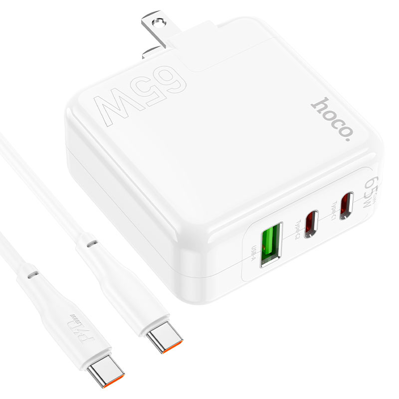 C115 Header PD 65W Three-Port Charger (2C1A) – US Plug