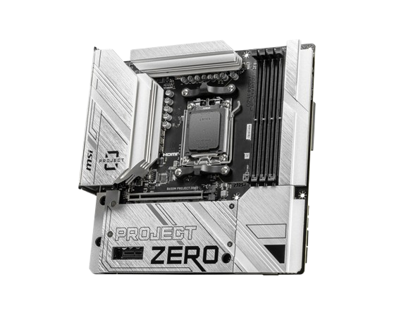 MSI B650M PROJECT ZERO Motherboard | AM5 DDR5 Micro-ATX