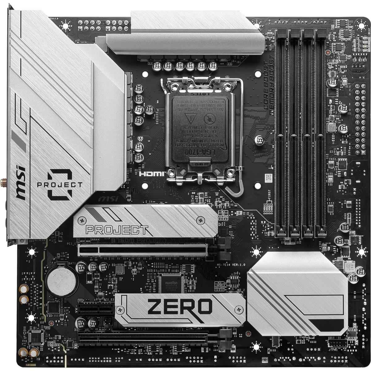 MSI B760M Project Zero DDR5 Micro-ATX Motherboard