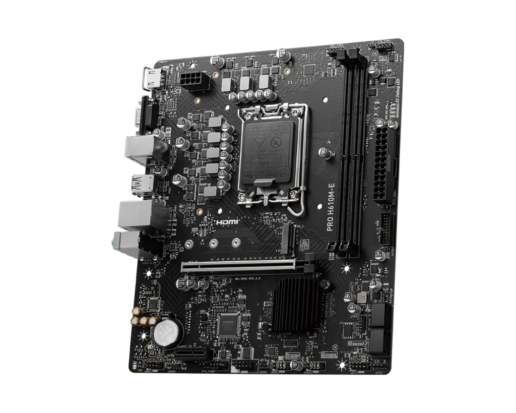 PRO H610M-E D5 Micro-ATX Motherboard (Intel H610, LGA1700, DDR5)