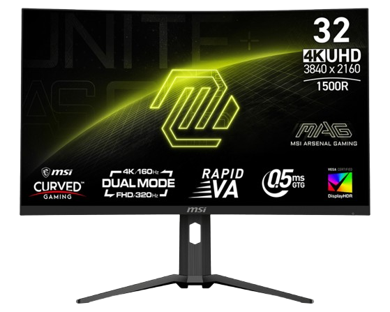 MSI MAG 321CUPDF 32 Inch 4K Curved Gaming Monitor 160Hz
