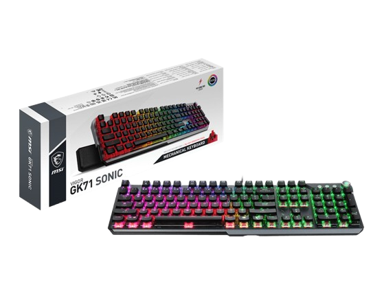 MSI VIGOR GK71 Sonic Red US – RGB Mechanical Keyboard