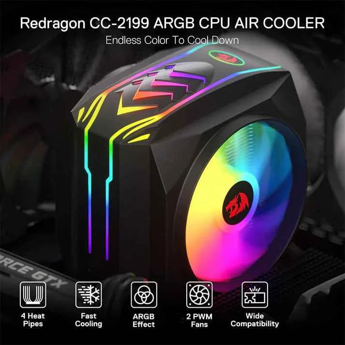 Redragon CC-2199 BALDER ARGB High Performance CPU Cooler