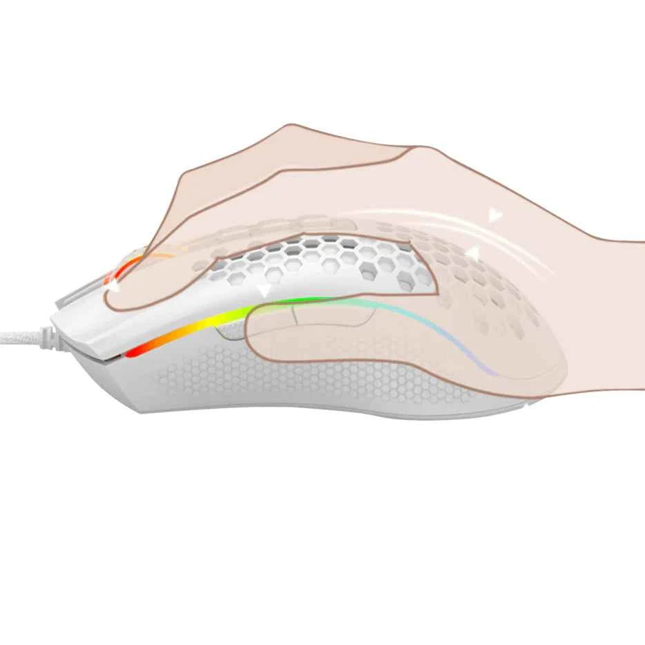 Redragon M988W Storm Elite RGB Lightweight Mouse White