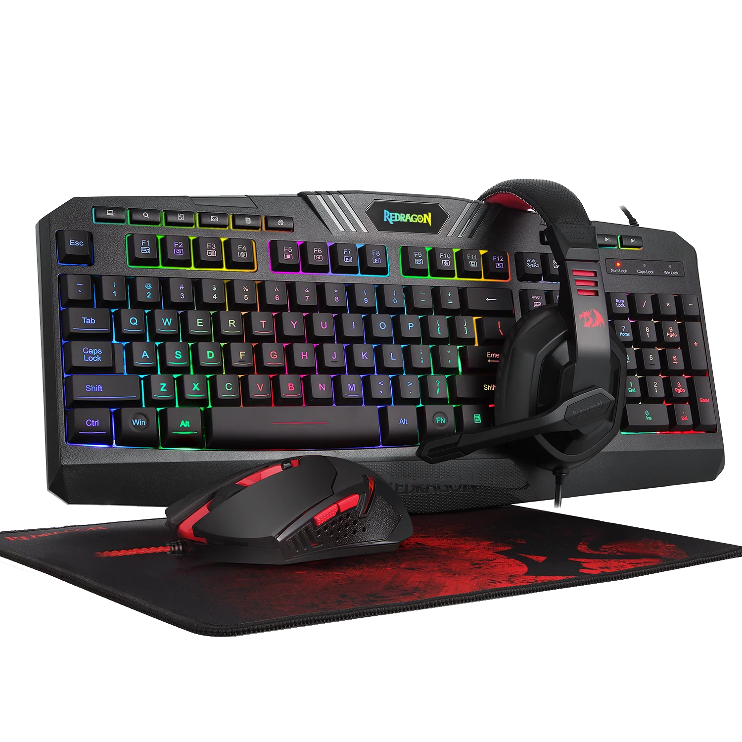 Redragon S101-BA-2 Gaming Keyboard Mouse Headset Combo