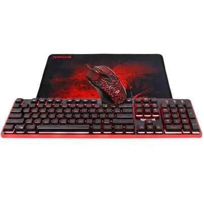 Redragon S107 RGB Keyboard Mouse Mousepad Combo Set