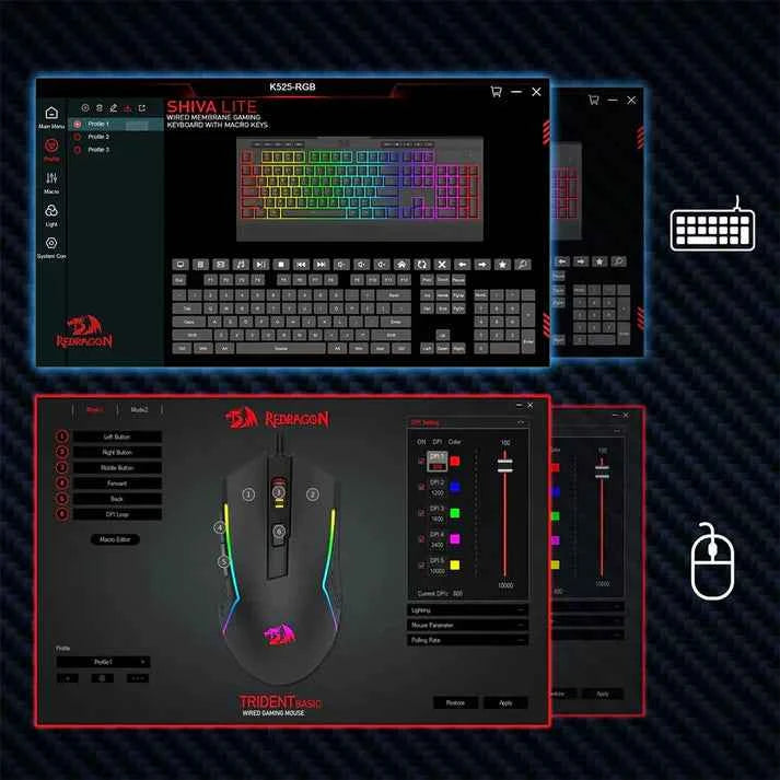 Redragon S151B K525+M616 RGB Wired Gaming Combo 2-in-1