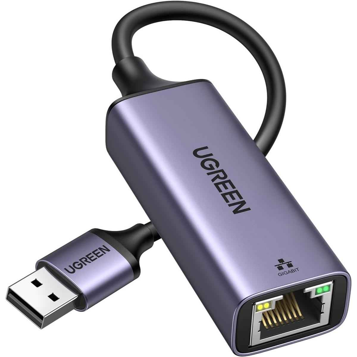 UGREEN USB to RJ45 Ethernet Adapter Space Gray