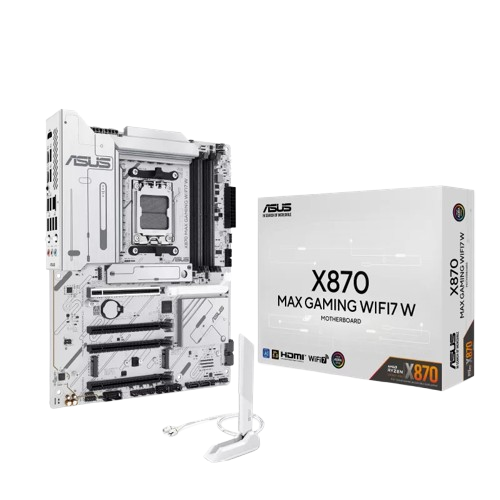 ASUS X870 MAX GAMING WIFI 7 White AM5 DDR5 ATX Board