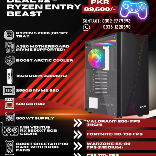 ⚡ Deal #2 – Ryzen Entry Beast | PKR 89,500