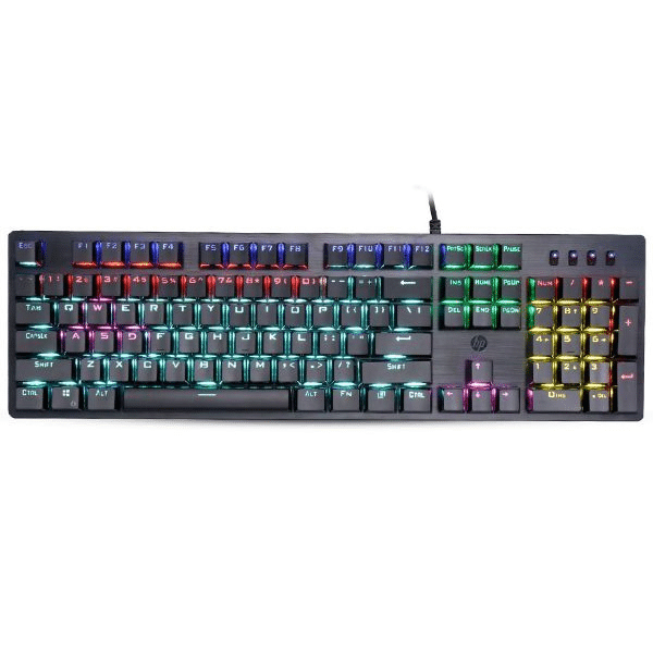 HP GK100 RGB MECHANICAL GAMiNG KEYBOARd WiTH BLUE SWiTCH