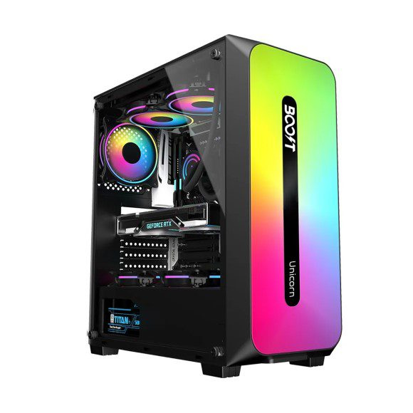 Boost Unicorn Gaming Case with 3ARGB Fans