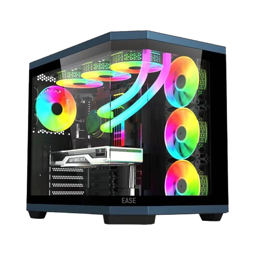 EASE EC124B Pro Tempered Glass 4 ARGB Fans Case