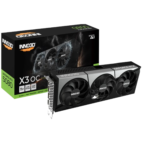 Inno3D GeForce RTX 5080 X3 OC 16GB GDDR7 Gaming Graphics Card