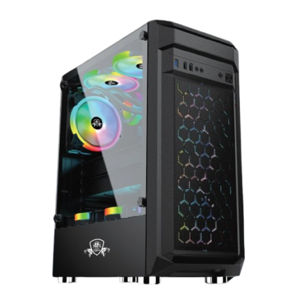 AA Tiger Shadow ATX Gaming Case with Tempered Glass