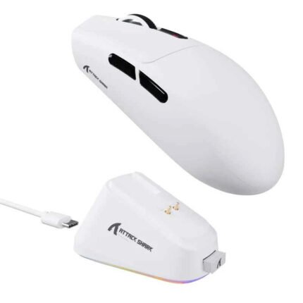 Attackshark G3 Pro Wireless Gaming Mouse – Black / White