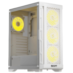 Boost Enclosure P300 White Gaming Case with Triple ARGB Fans