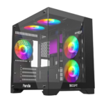Boost Panda Gaming Case with Six High-Flow ARGB Cooling Fans