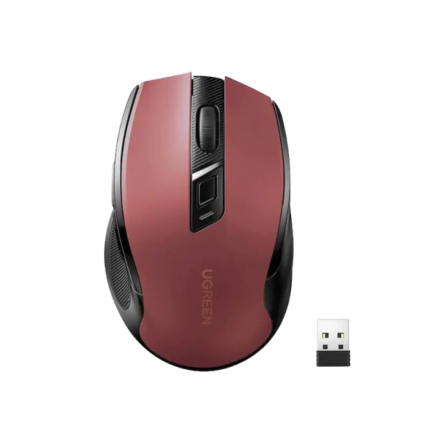 Ergonomic Dual-Mode Wireless Mouse 2.4GHz & BT Red 25752