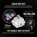 CORSAIR K65 RGB MINI 60% Mechanical Gaming Keyboard — Black - Image 3