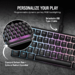 CORSAIR K65 RGB MINI 60% Mechanical Gaming Keyboard — Black - Image 5