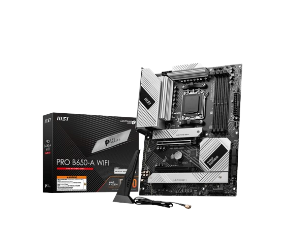 PROB650-AWiFiMotherboardforHigh-SpeedAM5PCBuilds_1.png PRO B650-A WiFi Motherboard for High-Speed AM5 PC Builds - Image 1