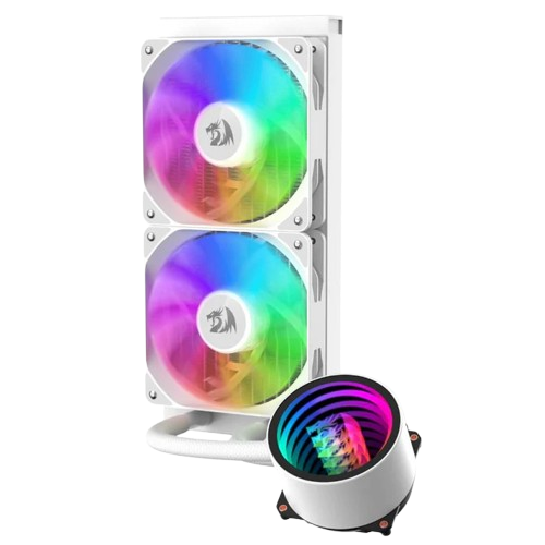 RedragonCCW-3011WhiteARGB120mmLiquidCPUCooler.png Redragon CCW-3011 White ARGB 120mm Liquid CPU Cooler - Image 1