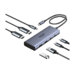 USB-C Dual HDMI Hub 4K 60Hz with USB 3.2, USB-C & PD